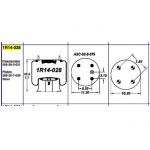 1R14-028 Goodyear Air Spring Rolling Lobe Airbag Ridewell S2573C