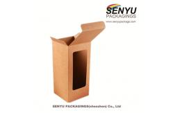 China Simple Style Kraft Paper Cheap Price Custom Doll Packaging Cardboard Box with Window supplier