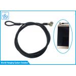 Plastic Coated Extension Spring Safety Cable , Mobile Phone Anti Theft Wire Rope for sale