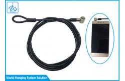 China Plastic Coated Extension Spring Safety Cable , Mobile Phone Anti Theft Wire Rope supplier