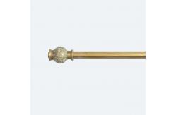 China Iron Pipe Curtain Rods 28MM Retro Style With Diamonds supplier