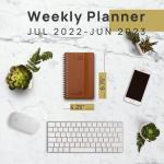 FSC Approved Mini Weekly Planner Jul 22 To Jun 23 With Medal Binding