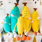 Plush Home Decorative Throw Pillow With Banana Design