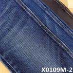 63 Cotton 33 Polyester 12oz Sanforizing Repreve Stretchy Jeans Material for sale
