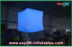 China Square Hanging Inflatable LED Light Stylish Customized For Club supplier