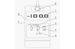 China Accurate Magnetic Field Meter / Magnetic Gauss Meter 0.1MT Resolution supplier