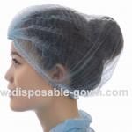 ISO13485 25g/m2 Free Size Non Woven Head Cover With Double Elastic for sale