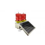 Safety Double Light Solar Aviation Obstruction Light FAA L864 High Chimney Flying Warning for sale