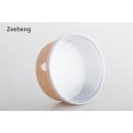 Disposable Thick Aluminium Containers Brown Paper Bowls For Cooking Baking Food for sale