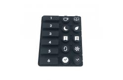 China High Durable Custom Tall Silicone Rubber Keyboard Matte Surface supplier