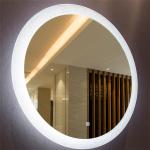 Smart Touch Screen LED Mirror Bathroom Luxury IP44 Suitable Defogger and Time Display for sale