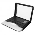 Multi Functional Custom Zippered Padfolio , Leather Business Portfolio Debossed Logo