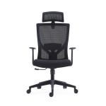 Modern MID Back Ergonomic Mesh Back Fabric Seat Swivel Office Chair With Height Adjustable Headrest for sale