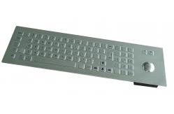 China 0.45mm flat keys metal keyboard with laser trackball with 1200 DPI resolution supplier