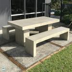 GRC Outdoor Concrete Furniture Modern Simple Living Room Rock Coffee Table for sale
