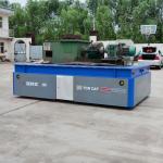 Lead Acid Battery Steerable Transfer Cart With Lifting Platform for sale