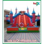 Inflatable Dry Slide Red Mickey Mouse Inflatable Water Slide 0.5mm PVC L6 X W3 X H5m for sale