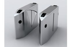 China BLDC Motor Waist Height Flap Barrier Gate With Wire Drawing Surface Treatment supplier