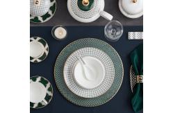 China Customized Ceramic Tableware Set , Porcelain Plates Sets Eco Friendly OEM supplier