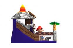 China Pirate Themed 6x7.5x6m Commercial Inflatable Water Slides supplier