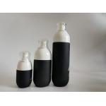China Black Plastic Cosmetic Bottles For Skin Care Cream Silk Screen Printing for sale
