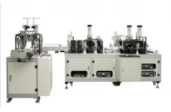 China Hygienic Automatic Face Mask Machine , Custom Face Mask Machine supplier