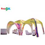 Go Outdoors Air Tent TPU Full Printing Awning Inflatable X Tent 5m 17ft  For Advertising for sale