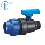 Plastic Compression Fitting Pipe Connectors Male Ball Valve In PN16 for sale
