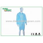 Tyvek MP SMS PP Material Disposable Lab Coats With Zip Closure