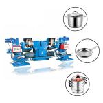 automatic CNC Metal Cookware Sanding machine polisher for aluminum Stainless Steel Pans Polishing making machine for sale