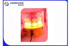 China Red And White Dual Aeronautical Obstruction Light , Medium Intensity Aircraft Warning Lights supplier