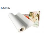 Water Resistant Glossy Polyester Canvas Rolls For Art Printing 2 Inch / 3 Inch Roll Core for sale