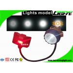 High Brightness Cree Led Headlamp Rechargeable Low Power Warning For Miner Semi - Corded for sale