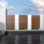 Garden Decorative Aluminium Fencing Trellis Soundproof Privacy Fence for sale