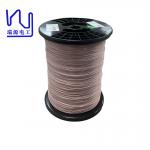 Class F 0.05mm Enameled Copper Wire 600 Strands Taped Litz Wire PTFE for sale