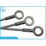 Stainless Steel Wire Rope Assembly Adjustable Safety Cable With Hook Wire Rope Lanyards