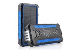 China Fast Charging Wireless Solar Power Battery Bank 30000mAh High Capacity supplier