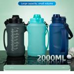 BPA Free 2000ml Sport Gym Travel Silicone Folding Cup Customizable Colors for sale