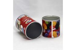 China Lovely Red Paper Composite Cans with Aluminium Foil for Candy Packaging supplier