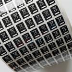 Clear Printing Waterproof Sticker Label , Coated Paper Tamper Seal Stickers for sale