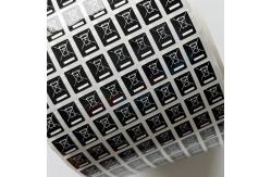 China Clear Printing Waterproof Sticker Label , Coated Paper Tamper Seal Stickers supplier