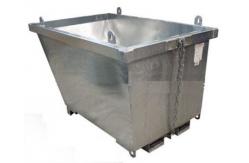 China Low Profile Forklift Dumpster Hopper 4000LBS Self Tipping Dumpster supplier