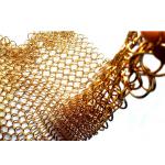 1.2X10MM Fireplace Mesh Curtain , Metal Mesh Curtain Panels For Space Divider for sale
