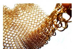 China 1.2X10MM Fireplace Mesh Curtain , Metal Mesh Curtain Panels For Space Divider supplier