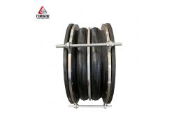 China Tie Rods Flexible Waterproof Elastic Compensator Double Ball Rubber Expansion Joint supplier