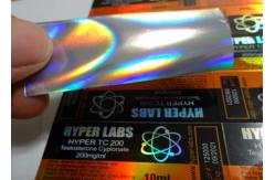China Glass Vial 3D Hologram Sticker Label Applied Anabolic vial 3ml 10ml 20ml Bottle supplier