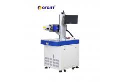 China Desktop CYCJET 30W Laser Coding And Marking Machine For Electronic Components supplier