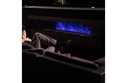 China 63'' 1600mm Water Vapor Electric Fireplace 3D Smoke Simulation Fire supplier