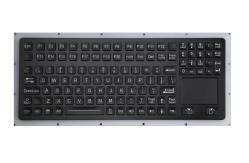China IP67 Balck Dynamic Waterproof Ruggedized Keyboard with Touchpad for Industrial Military Application supplier