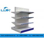 Double / Single Sided Convenience Store Shelving , Metal Grocery Display Racks